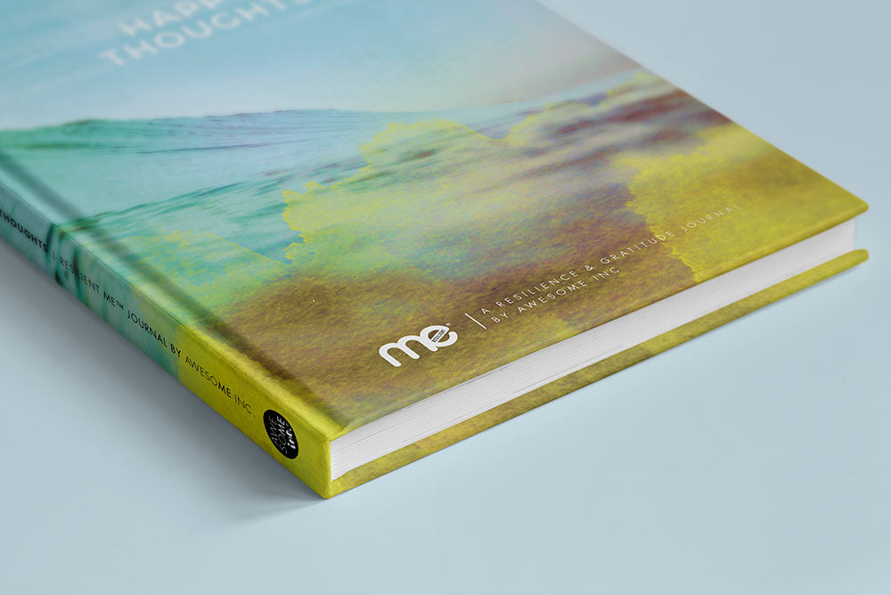 Happy thoughts gratitude journal for mindset and mental health 