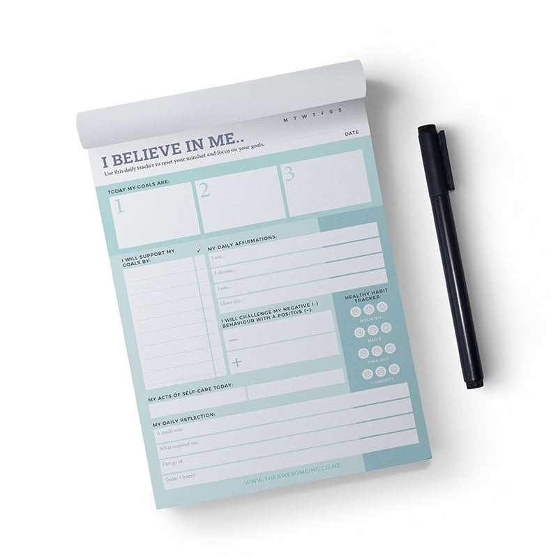 I believe in me self care notepads 